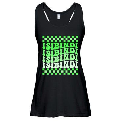 Isibindi House Green Retro Groovy Social Psychology Isibindi Ladies Essential Flowy Tank