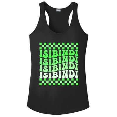 Isibindi House Green Retro Groovy Social Psychology Isibindi Ladies PosiCharge Competitor Racerback Tank