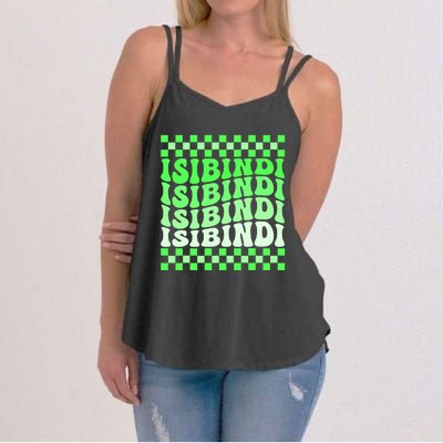 Isibindi House Green Retro Groovy Social Psychology Isibindi Women's Strappy Tank