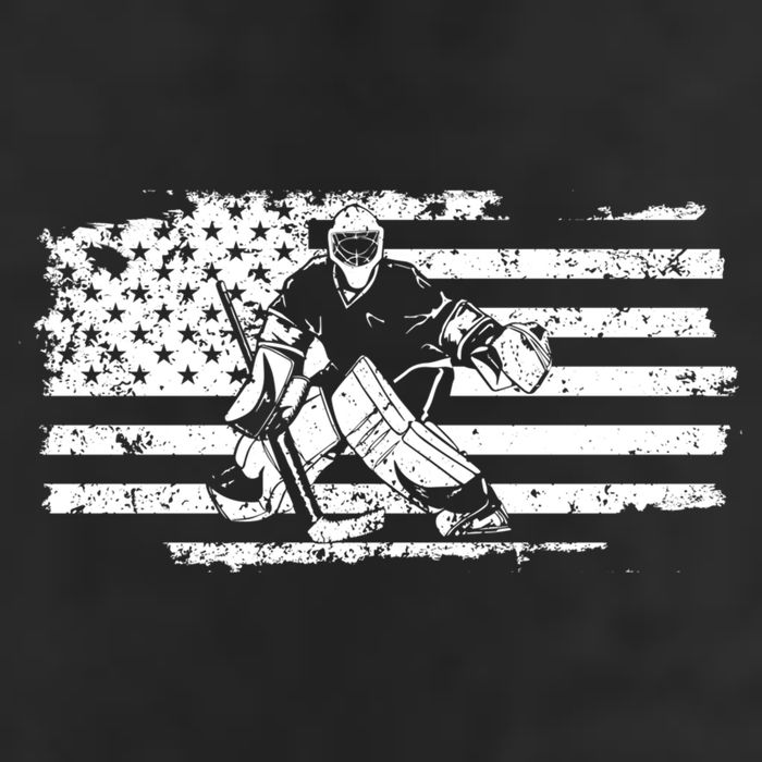 Ice Hockey Goalie 7 Panel Mesh Trucker Snapback Hat