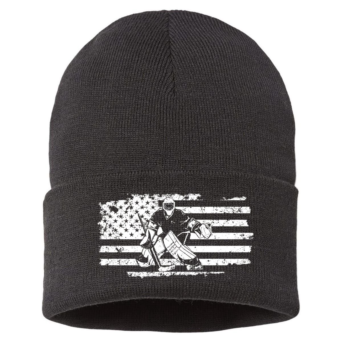Ice Hockey Goalie Sustainable Knit Beanie