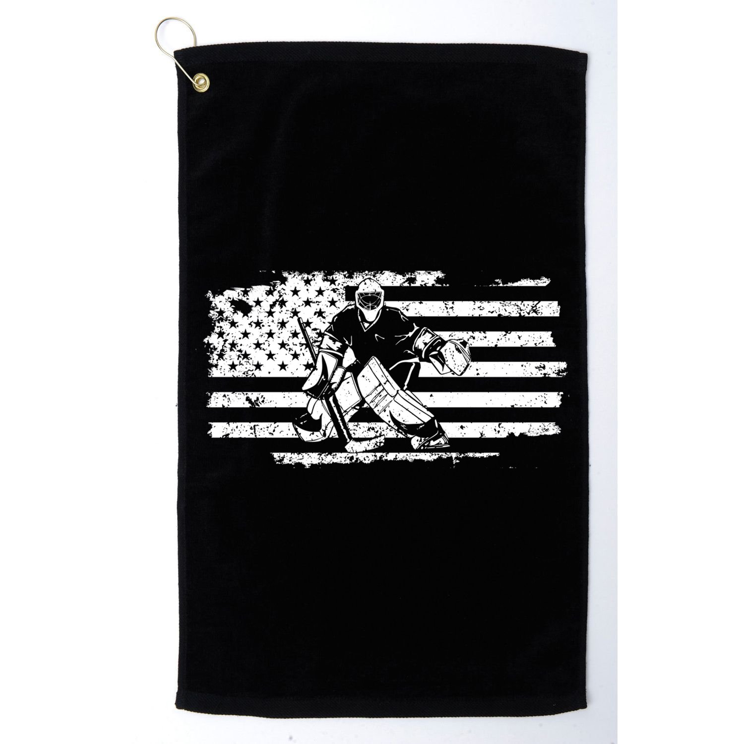 Ice Hockey Goalie Golf Towel