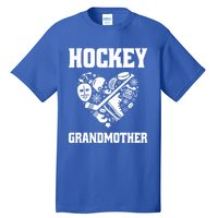 Ice Hockey Grandmother Love Heart Game Day Winter Sports Fun Meaningful Gift Tall T-Shirt