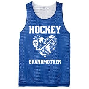 Ice Hockey Grandmother Love Heart Game Day Winter Sports Fun Meaningful Gift Mesh Reversible Basketball Jersey Tank