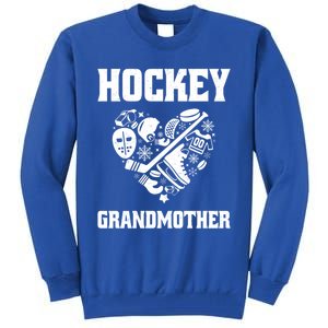 Ice Hockey Grandmother Love Heart Game Day Winter Sports Fun Meaningful Gift Tall Sweatshirt