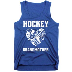 Ice Hockey Grandmother Love Heart Game Day Winter Sports Fun Meaningful Gift Tank Top