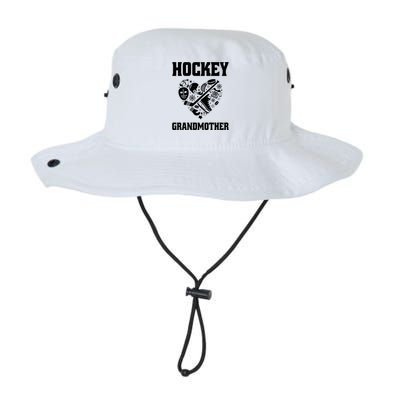 Ice Hockey Grandmother Love Heart Game Day Winter Sports Fun Meaningful Gift Legacy Cool Fit Booney Bucket Hat