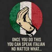 Italian Hand Gesture Italian Flag 11oz C Handle Ceramic Mug