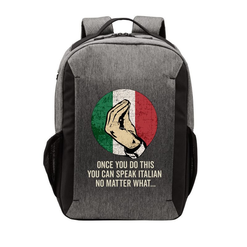 Italian Hand Gesture Italian Flag Vector Backpack