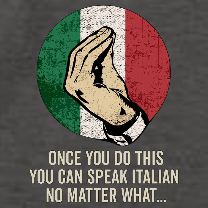 Italian Hand Gesture Italian Flag Vector Backpack