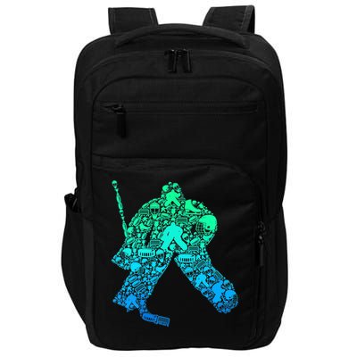 Ice Hockey Goalie Hockey Player Impact Tech Backpack