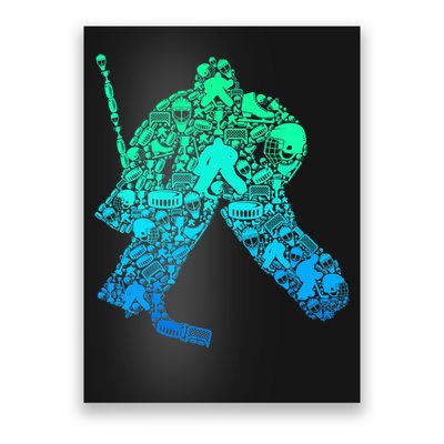 Ice Hockey Goalie Hockey Player Poster