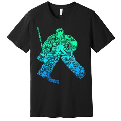 Ice Hockey Goalie Hockey Player Premium T-Shirt