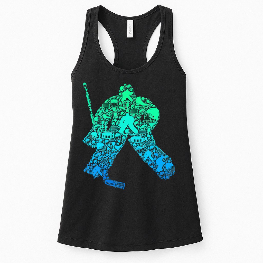 Ice Hockey Goalie Hockey Player Womens Tank Top