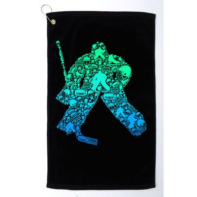 Ice Hockey Goalie Hockey Player Golf Towel