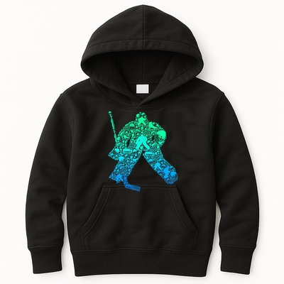 Ice Hockey Goalie Hockey Player Kids Hoodie
