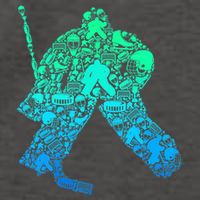 Ice Hockey Goalie Hockey Player Vector Backpack