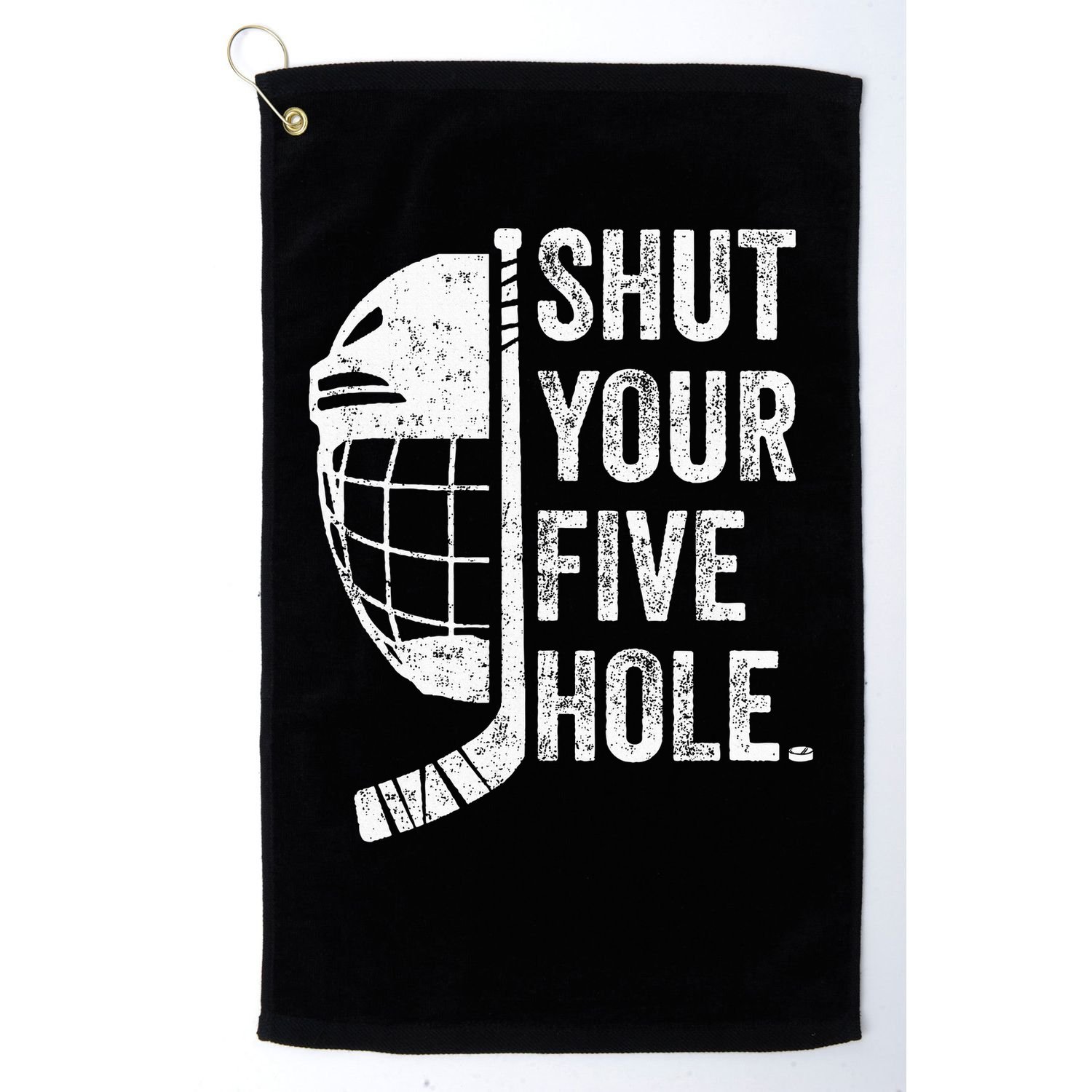 Ice Hockey Goalie Golf Towel