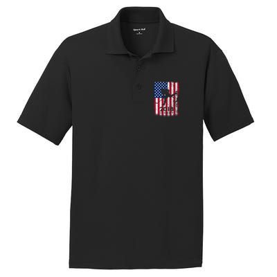 Ice Hockey Gift Usa American Flag 2018 PosiCharge RacerMesh Polo