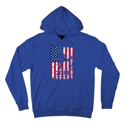 Ice Hockey Gift Usa American Flag 2018 Hoodie