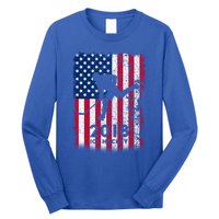 Ice Hockey Gift Usa American Flag 2018 Long Sleeve Shirt