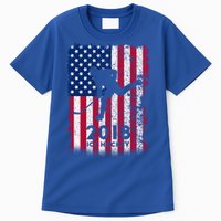 Ice Hockey Gift Usa American Flag 2018 Tall T-Shirt