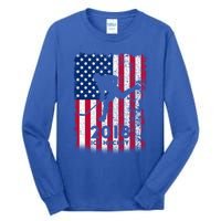 Ice Hockey Gift Usa American Flag 2018 Tall Long Sleeve T-Shirt