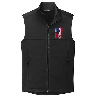 Ice Hockey Gift Usa American Flag 2018 Collective Smooth Fleece Vest