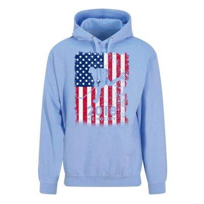 Ice Hockey Gift Usa American Flag 2018 Unisex Surf Hoodie