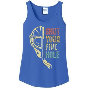 Ice Hockey Goalie Shut Your Five Hole Ladies Essential Tank