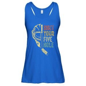 Ice Hockey Goalie Shut Your Five Hole Ladies Essential Flowy Tank