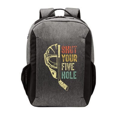 Ice Hockey Goalie Shut Your Five Hole Vector Backpack