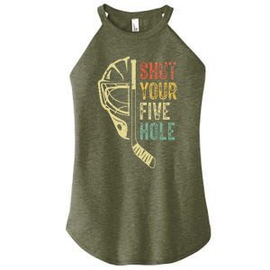 Ice Hockey Goalie Shut Your Five Hole Women's Perfect Tri Rocker Tank