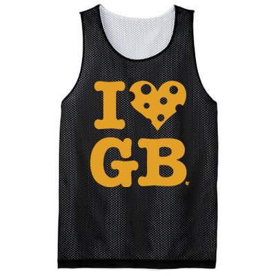 I Heart Gb Green Bay Mesh Reversible Basketball Jersey Tank