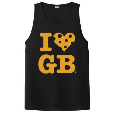 I Heart Gb Green Bay PosiCharge Competitor Tank