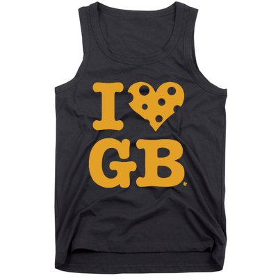 I Heart Gb Green Bay Tank Top