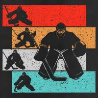 Ice Hockey Goalie Hockey Player 7 Panel Mesh Trucker Snapback Hat