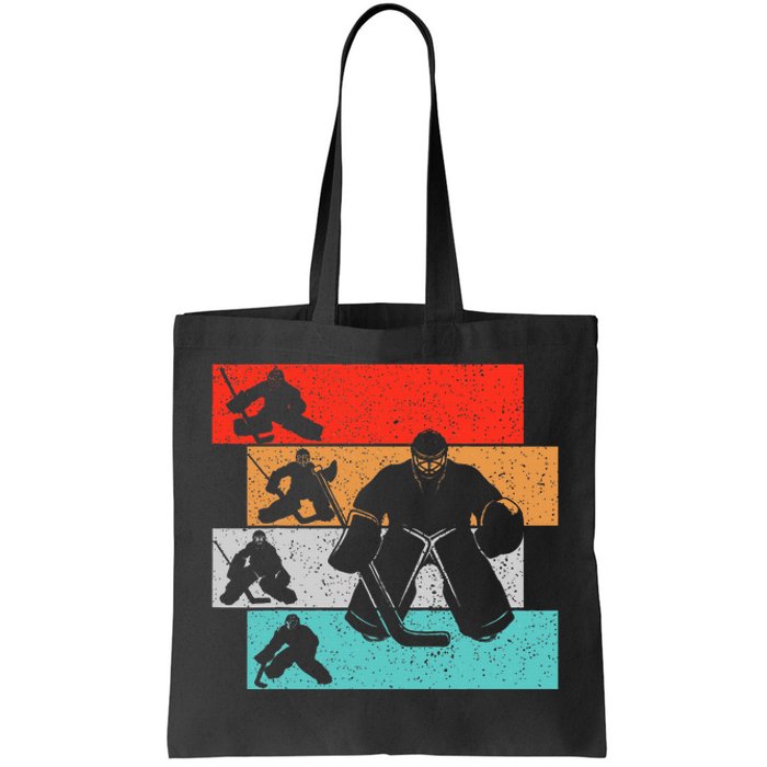 Ice Hockey Goalie Hockey Player Tote Bag