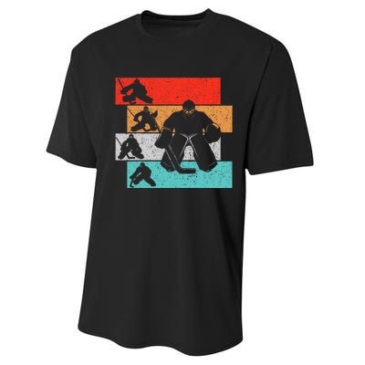 Ice Hockey Goalie Hockey Player Performance Sprint T-Shirt