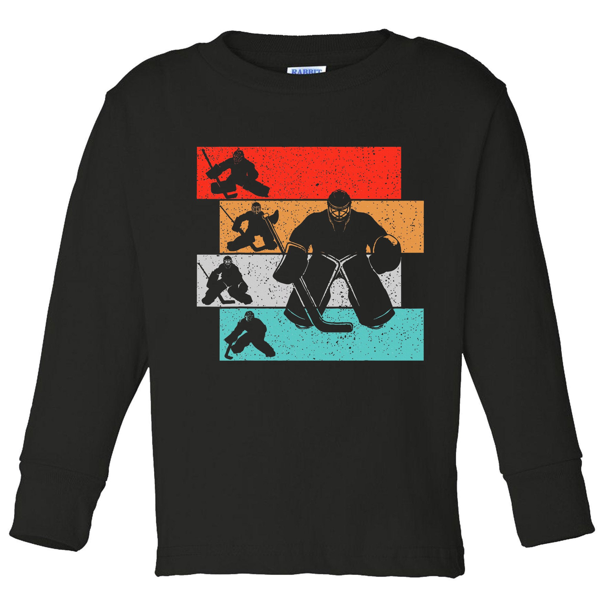 Ice Hockey Goalie Hockey Player Toddler Long Sleeve Shirt