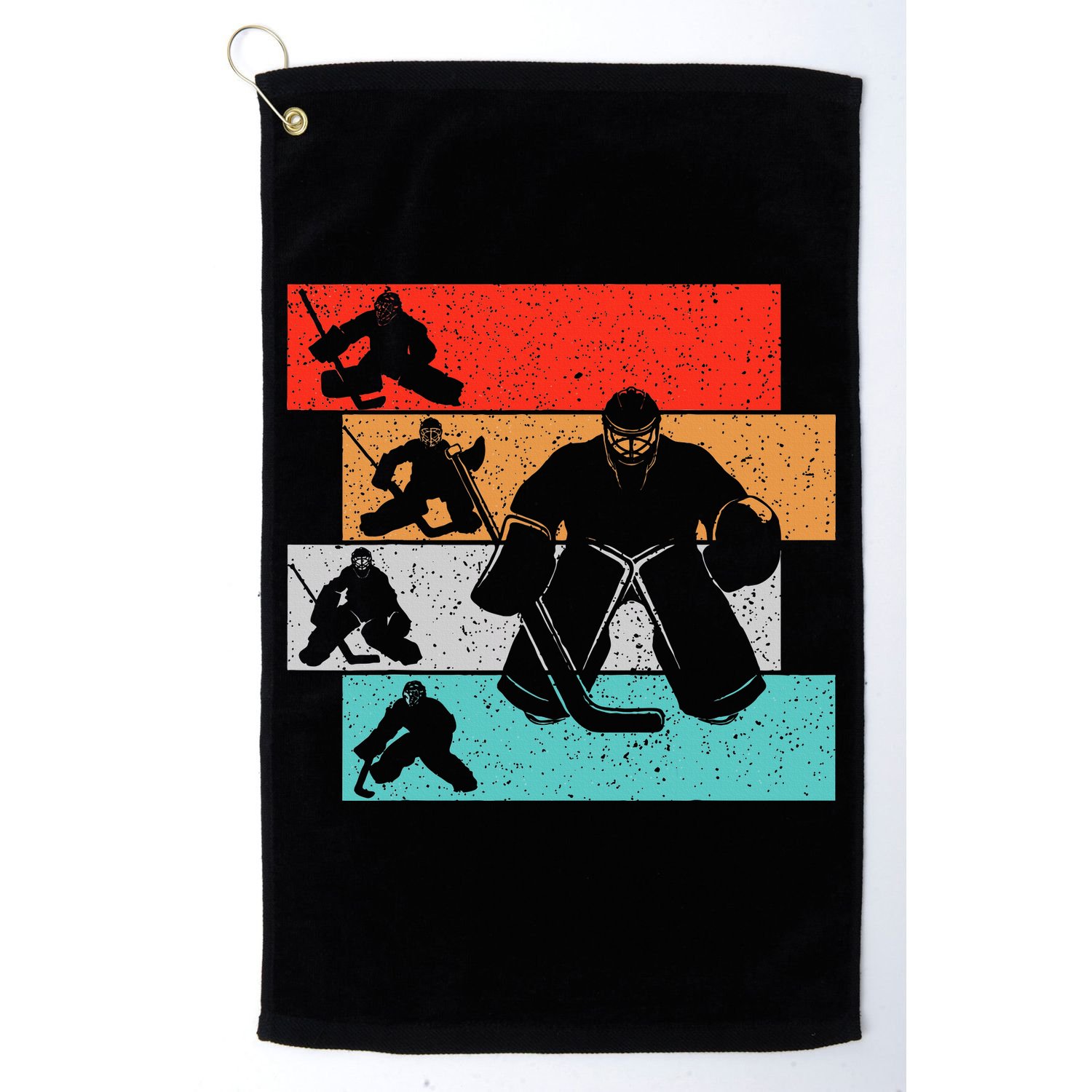 Ice Hockey Goalie Hockey Player Golf Towel