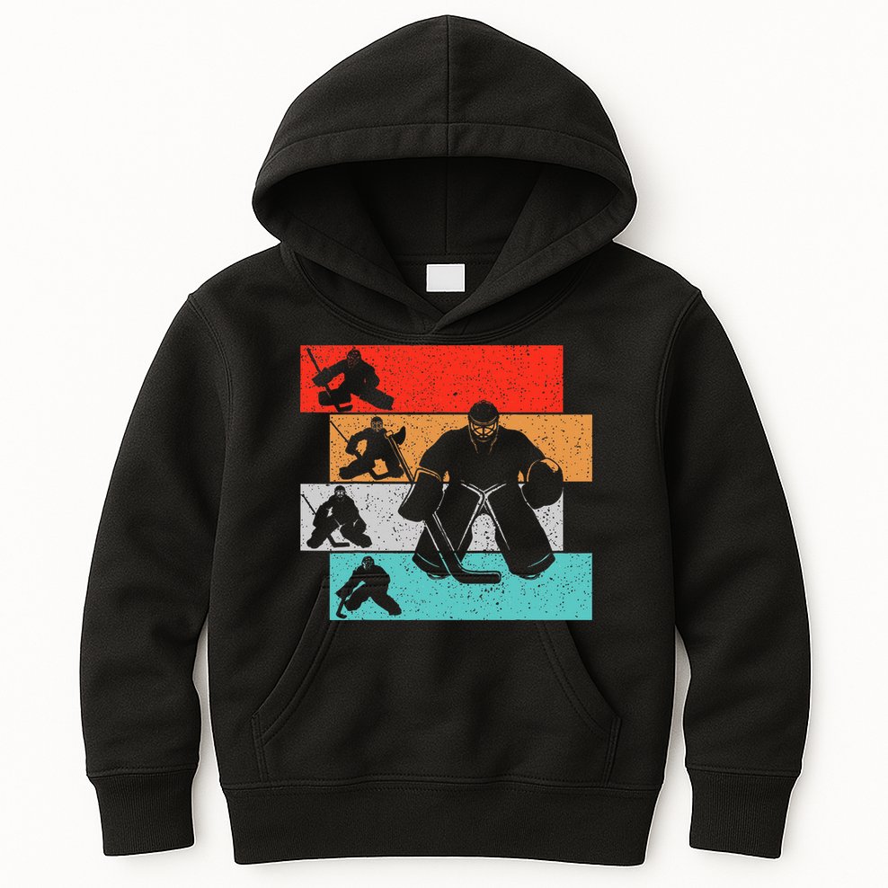 Ice Hockey Goalie Hockey Player Kids Hoodie