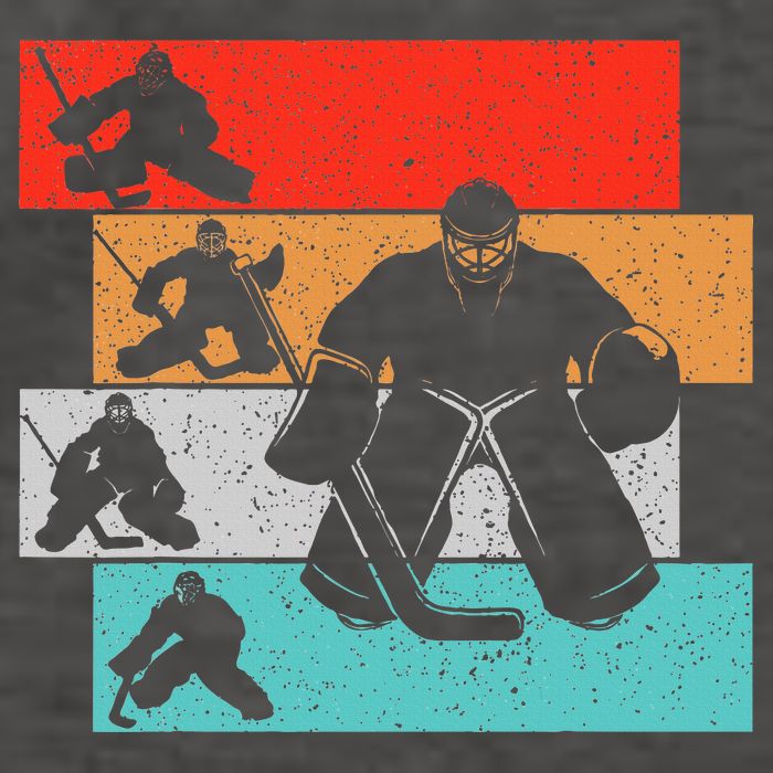 Ice Hockey Goalie Hockey Player Vector Backpack