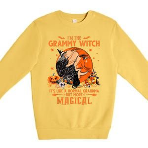 IM He Grammy Witch ItS Like A Normal Grandma Witch Broom Premium Crewneck Sweatshirt