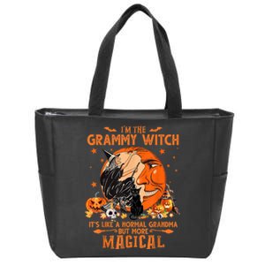 IM He Grammy Witch ItS Like A Normal Grandma Witch Broom Zip Tote Bag