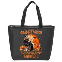 IM He Grammy Witch ItS Like A Normal Grandma Witch Broom Zip Tote Bag