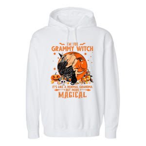 IM He Grammy Witch ItS Like A Normal Grandma Witch Broom Garment-Dyed Fleece Hoodie