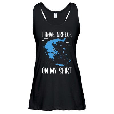 I Have Greece On My Geographer Geography Teacher Ladies Essential Flowy Tank