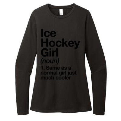 Ice Hockey Girl Definition T Funny &Amp; Sassy Sports Womens CVC Long Sleeve Shirt