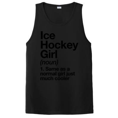 Ice Hockey Girl Definition T Funny &Amp; Sassy Sports PosiCharge Competitor Tank